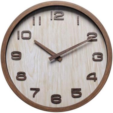 Imagem de Relógio de parede Classic Wood Grain 30cm Silent Quartz - yiweisai