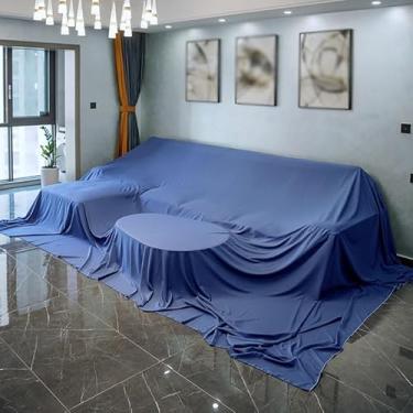 Imagem de Capa contra poeira doméstica, capa de móveis multiuso, pano de poeira interno e externo, à prova de poeira, respirável, impermeável, uso geral, para sofá, cadeira, tapete tamanho queen (tamanho: 200 x