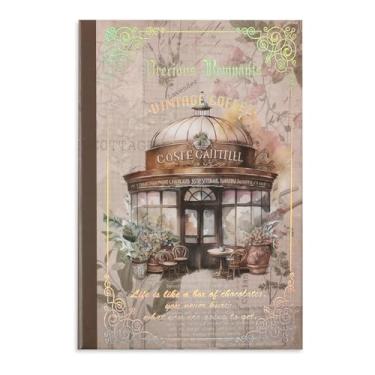 Imagem de Auguro Adesivos de scrapbook de café, 36 folhas, 200 adesivos Washi pré-cortados para diário, PET, transparente, livro, adesivo, 18 folhas, scrapbook, papel decorativo ou faça você mesmo, artes e