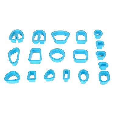 Imagem de KIMISS Conjunto de Cortadores de Argila de Polímero para Fazer Jóias-kit de 129 Peças Com Ganchos de Brinco, Cartões, Anéis de Salto e Cortadores de Brinco de Argila DIY (Azul)