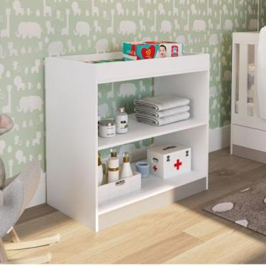 Imagem de Trocador de Fraldas Amore 85x45cm 02 prateleiras TR1080 Meu Fofinho, B