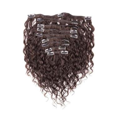 Imagem de Cabelo Natural Crespo 30cm com TicTac Textura Wavy De Benguela Castanh