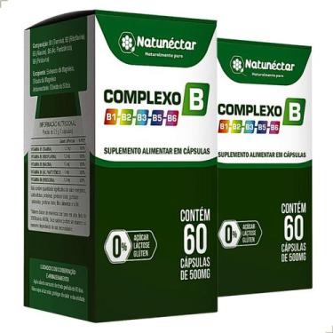 Imagem de Kit 2 Complexo B 120 Capsulas Vitaminas B1 B2 B3 B5 B6 Minerais Suplem