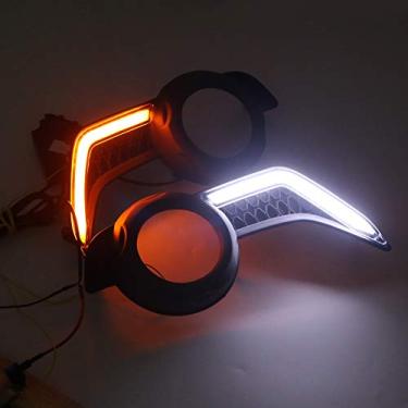 Imagem de CTH Para Toyota 4Runner 2014-2024 luz de neblina LED DRL luz de direção diurna luzes de seta acessórios de carro 1 conjunto, não serve para a versão limitada (luz branca e âmbar)