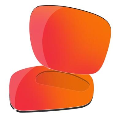 Imagem de Lentes polarizadas de substituição para óculos de sol Oakley Holbrook XL OO9417, com pano de lente de 2,0 mm, Vermelho, simple