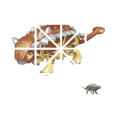 Imagem de Blocos De Montar De Dinossauros Jurássicos: Velociraptor, Triceratops,