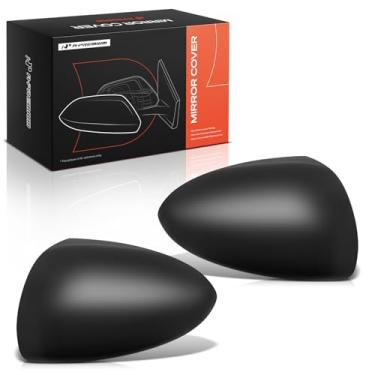 Imagem de A-Premium 2 peças de tampas de espelho retrovisor do lado do motorista e do passageiro - compatível com Hyundai Sonata 2020 2021 2022 - preto liso, sem furo de seta