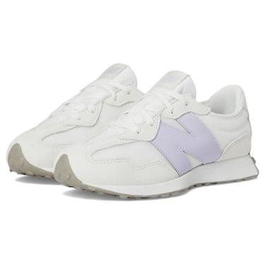 Imagem de New Balance Tênis feminino 327 (criança grande), Lavanda brilhante/sal marinho, 18