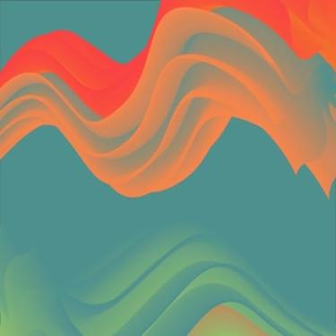 Imagem de Quadro Decorativo Wave Wallpaper Arte Moderna para Parede Moldura Resistente 40x40cm