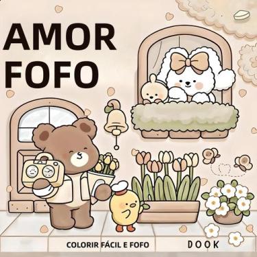 Imagem de Livro De Colorir Para Adultos Com Padrões Fofos E Fáceis FUZZY in LOVE