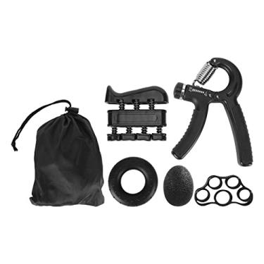 Imagem de Kit de fortalecimento de aperto de mão Conjunto de treinamento de antebraço de silicone ajustável para treinamento de força Terapia de recuperação Artrite Túnel do carpo Cotovelo