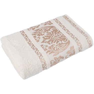 Imagem de Toalha Banhão Gigante 80x160 cm Ibiza CavHome 450 gr Algodão Jacquard Alta Absorção Pérola