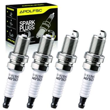 Imagem de Pacote com 4 velas de ignição Iridium 5464 BKR5EIX-11 compatível com Toyota Corolla/Yaris/Matrix/Prius/Tacoma/Tercel/Celica, Nissan Altima/Frontier/Sentra/Xterra, Mitsubishi Lancer/Eclipse/Outlander
