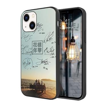 Imagem de WWDIYHOUSE Capa compatível com iPhone 14, capa à prova de choque de TPU macio com design exclusivo e legal para homens/mulheres/meninos/meninos (Fashion-BTS-13)
