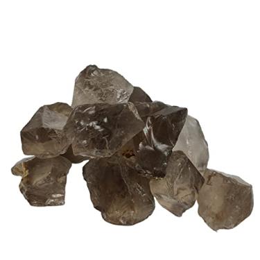 Imagem de URMIBDAI Cheio de textura 1 peça/100 g quartzo esfumaçado natural pedras citrino cristal cascalho minerais e pedras preciosas ásperas aquário decoração jardim aquário (cor: 1 peça), 2-4 cm