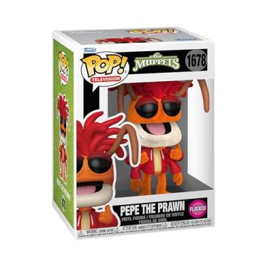 Imagem de Funko Pop! TV: Muppets - Pepe O Camarão - Flocado - Os Muppets - Boneco colecionável de vinil - Ideia de presente - Mercadoria oficial - Brinquedo para crianças e adultos - Fãs de comédia