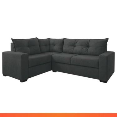 Imagem de Estofado Sofá de Canto 5 Lugares Veneza com Espuma D26 e Estrutura de 