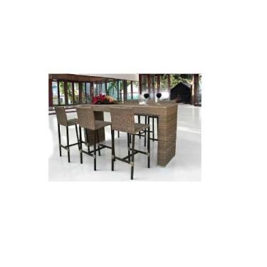 Imagem de Bancos Banquetas Altas Móveis Fibra Sintética E Alumínio - Sarah Móvei