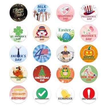 Imagem de Ímãs de férias, 20 pacotes de calendário magnético para geladeira, acessórios para quadro apagável a seco, perfeito para calendário de geladeira e quadro de planejador familiar - ideal para pais