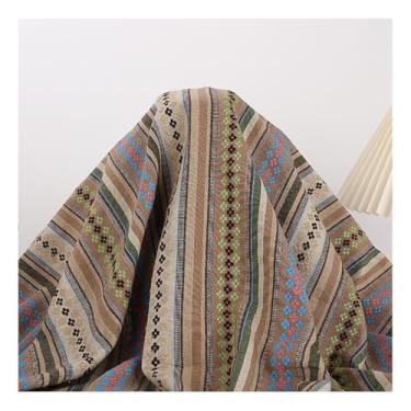 Imagem de Tecido Étnico, Geométrico Boêmio Padrão Abstrato Decorativo Para Costura Saco De Roupas Toalha De Mesa Sofá Travesseiro Artesanato DIY(1#,1.5x4m/1.5x13.1ft)