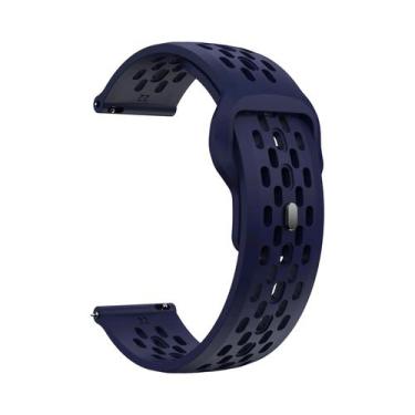 Imagem de Pulseira Esportiva De Silicone Respirável De 22mm Para Relógio CMF pro