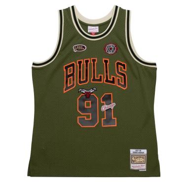 Imagem de Regata Mitchell & Ness NBA Flight Swingman Dennis Rodman Chicago Bulls 1997-98 Jersey Masculino-Masculino