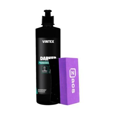 Imagem de Kit Darker Pneu pretinho 500ml Vintex + Aplicador de Produtos Para Pneu Zacs