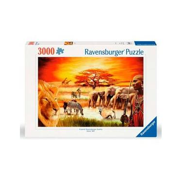 Imagem de Puzzle 3000 peças Savana Masai - Importado - Ravensburger Puzzle 3000 peças Savana Masai Ravensburger 17056-2