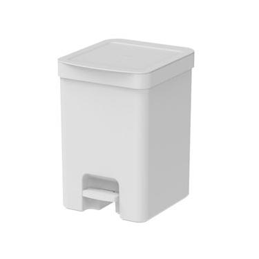 Imagem de Lixeira Trium Com Pedal Branca 12 Litros - Ou
