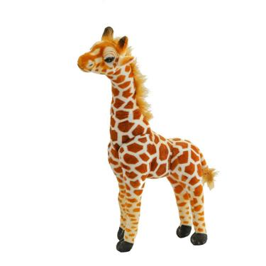 Imagem de Brinquedo de pelúcia, girafa realista, bicho de pelúcia de 45 cm para crianças