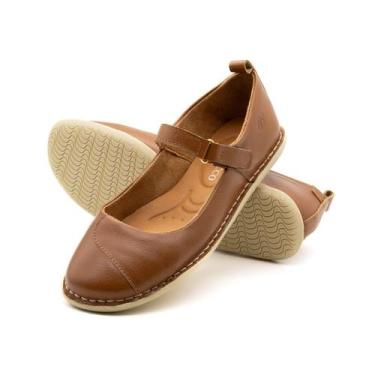 Imagem de Sapatilha Feminina Siena em Couro Alfa Caramelo - 6261AC - Andacco, Ca