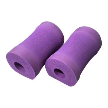 Imagem de RNXRZANK Almofadas para Flexões para Exercícios No Chão, Pilates em Casa, Suporte de Pulso Portátil E Confortável para Treinamento de Força, Roxo