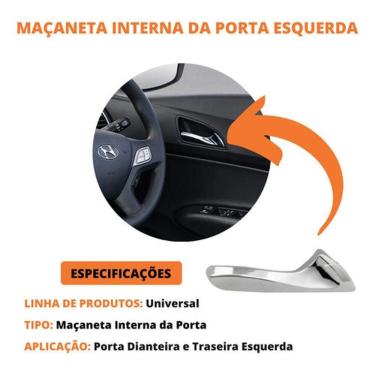Imagem de Macaneta Interna Hb20 12 A 19 Gatilho Hb20s Diant Tras Esq [f103]