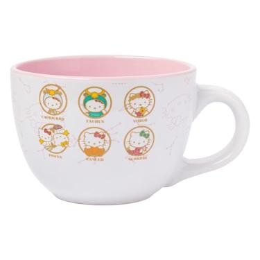 Imagem de Silver Buffalo Caneca de sopa de cerâmica Sanrio Hello Kitty Zodiac, 680 g