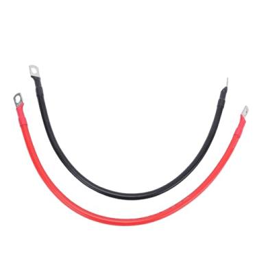 Imagem de Hyuduo Cabo Inversor de Bateria 6AWG 12 Polegadas, Terminais de Cobre Estanhado, Fio Inversor de Energia para Barco Solar, Carro RV, Alta Condutividade OFC Com Tubo Termorretrátil