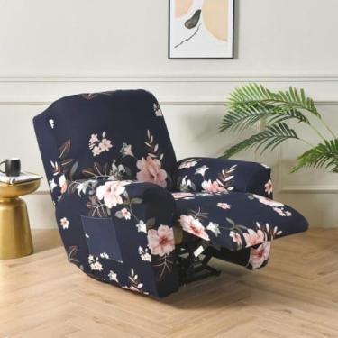 Imagem de Capa reclinável impressa, capas de cadeira, protetor de móveis, jacquard, respirável e durável, leve e lavável, para reunião de família - Tipo 07||Meio círculo único 65-90 cm