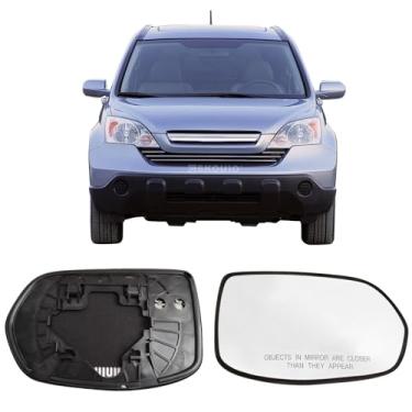 Imagem de Vidro de substituição do espelho lateral do passageiro para Honda CRV CR-V 2007-2011, placa traseira aquecida para vidro retrovisor lateral direito para Honda CRV CR-V 2007 2008 2009 2010 2011