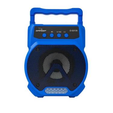 Imagem de Caixinha de Som Grasep 21 Potência e Portabilidade com Bluetooth e FM