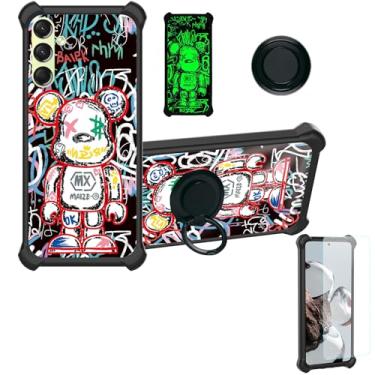 Imagem de Aroepurt Capa para Samsung Galaxy A16 5g compatível com Bark Phone A16 / Troomi Kids Phone Galaxy A16 (modelo 2025) [proteção espessa de silicone macio][efeito luminoso] YGH-MXX