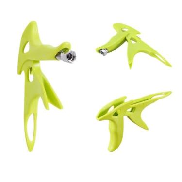 Imagem de Suporte de aperto de aerógrafo Alça de aerógrafo fixa Suporte de suporte confortável para artistas de aerógrafo e amadores Construção de metal de plástico verde 1 peça