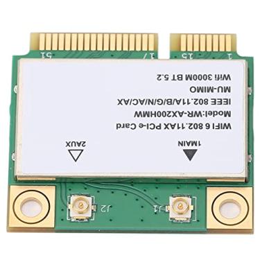 Imagem de Pissente Placa de Rede Sem Fio AX200HMW 2.4G/5G Banda Dupla 574Mbps + 2400Mbps WiFi 6 MI MIMO BT5.2 Mini PCIE para Laptops Pequenos Hosts, Todos Em Uma Máquinas Com 10 64 Bits de Suporte