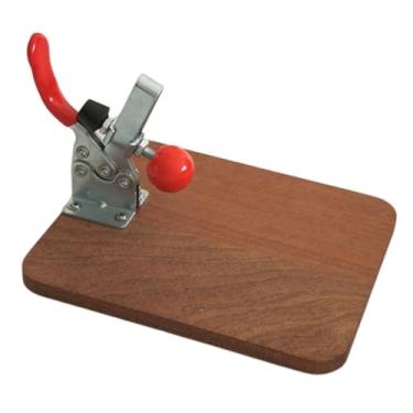 Imagem de KiBcsLic Porta-guardanapos de madeira com peso de papel em formato de bola, fácil de usar, decoração criativa e moderna para casa, ideal para bares, cozinhas, Marrom Escuro