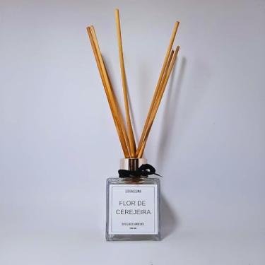 Imagem de Difusor de Ambiente Classic Frasco de Vidro com Varetas de Madeira 100ml Aroma Premium (Aroma de Cerejeira)