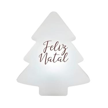 Imagem de Luminária Árvore de Natal Decoração Natalina Iluminada Feliz Natal