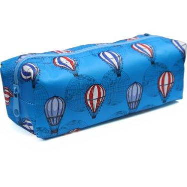 Imagem de Estojo Escolar KIT Ballon – Big, Retangular, Compartimento Unico, Cores Sortidas e Zíper Simples - Ideal para Canetas, Lapis e Material Escolar.