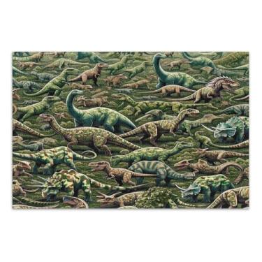 Imagem de Quebra-cabeça de dinossauros antigos de 500 peças, quebra-cabeça para adultos, jogos para adultos