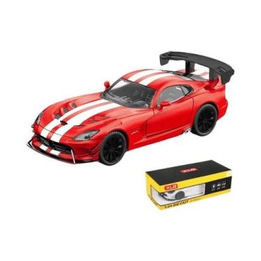 Imagem de Modelo De Carro Em Escala 1:24 Dodge Viper ACR Em Liga De Metal Com So