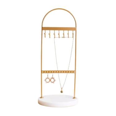 Imagem de Porta Bijuteria Metalica Com Base De Marmore