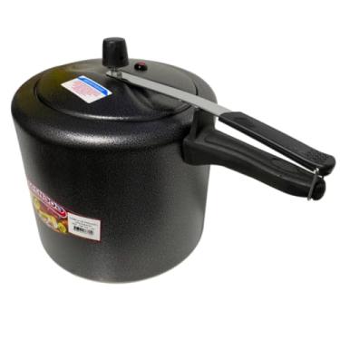 Imagem de Panela de Pressão 10 Litros, Alumínio, Alça Ergonômica, Disponível em Preto e Prata (Preto)