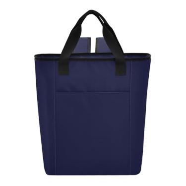 Imagem de Bolsa térmica para garrafas, preta, isolada, à prova de vazamento, 36 latas, bolsa de livros para mulheres e viagens